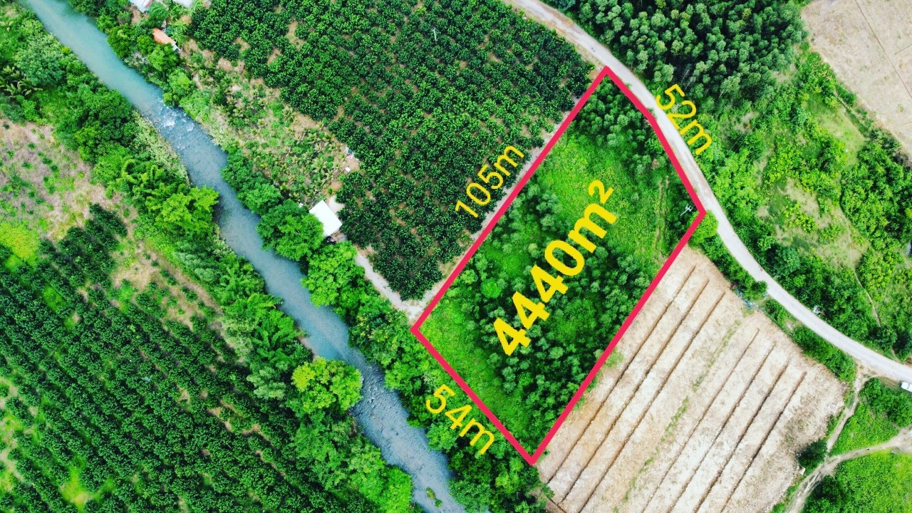 Đất Suối Khánh Thành dài 54m phù hợp quy hoạch đất ở