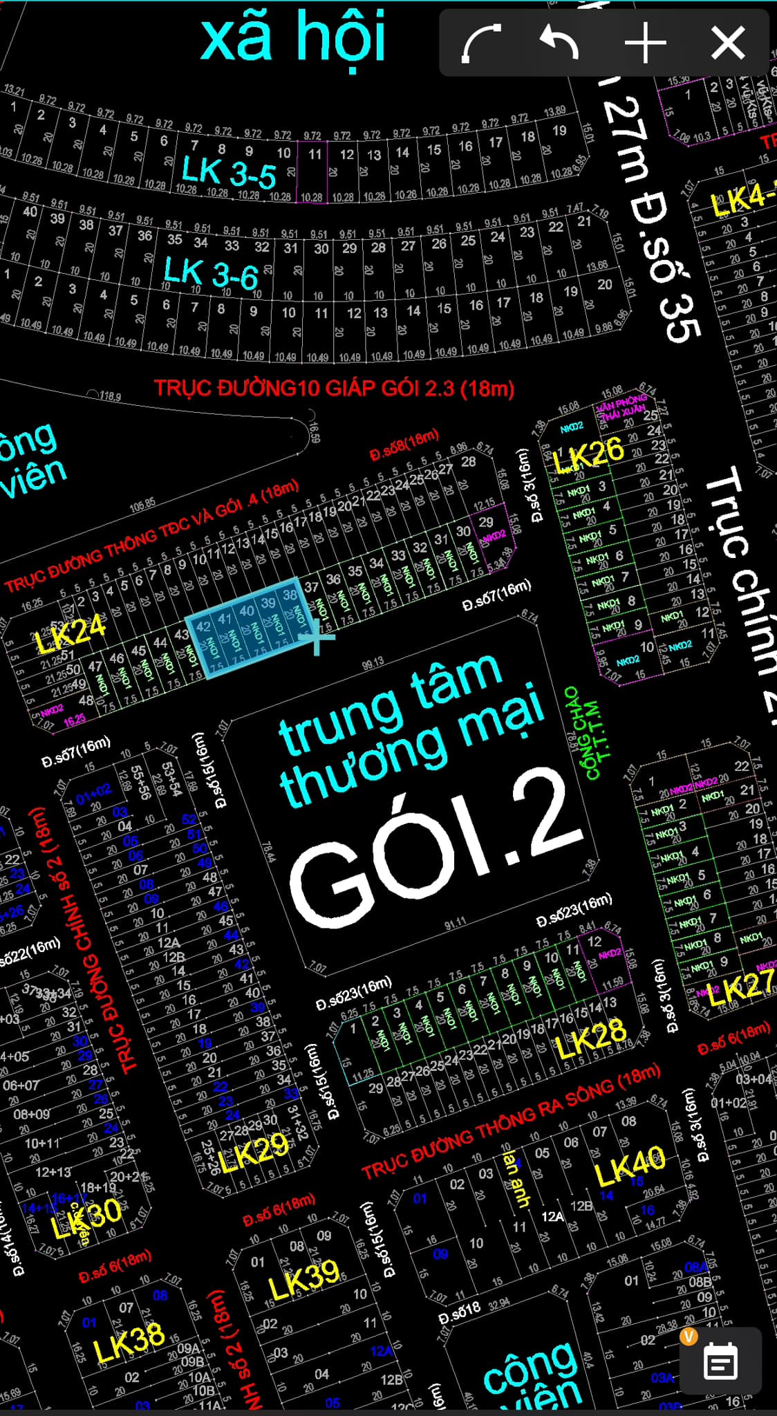 Bán đất Shophouse Gói 2 Mỹ Gia đối diện TTTM